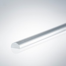 Beispiel für einen Acrylhalbrundstab für 5mm Glasstärke