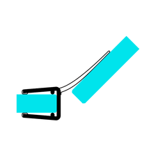 Technische Zeichnung einer Mitteldichtung auf Glas im 135°-Winkel