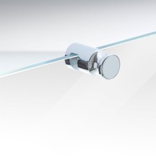 Handtuchhalter an Glastür