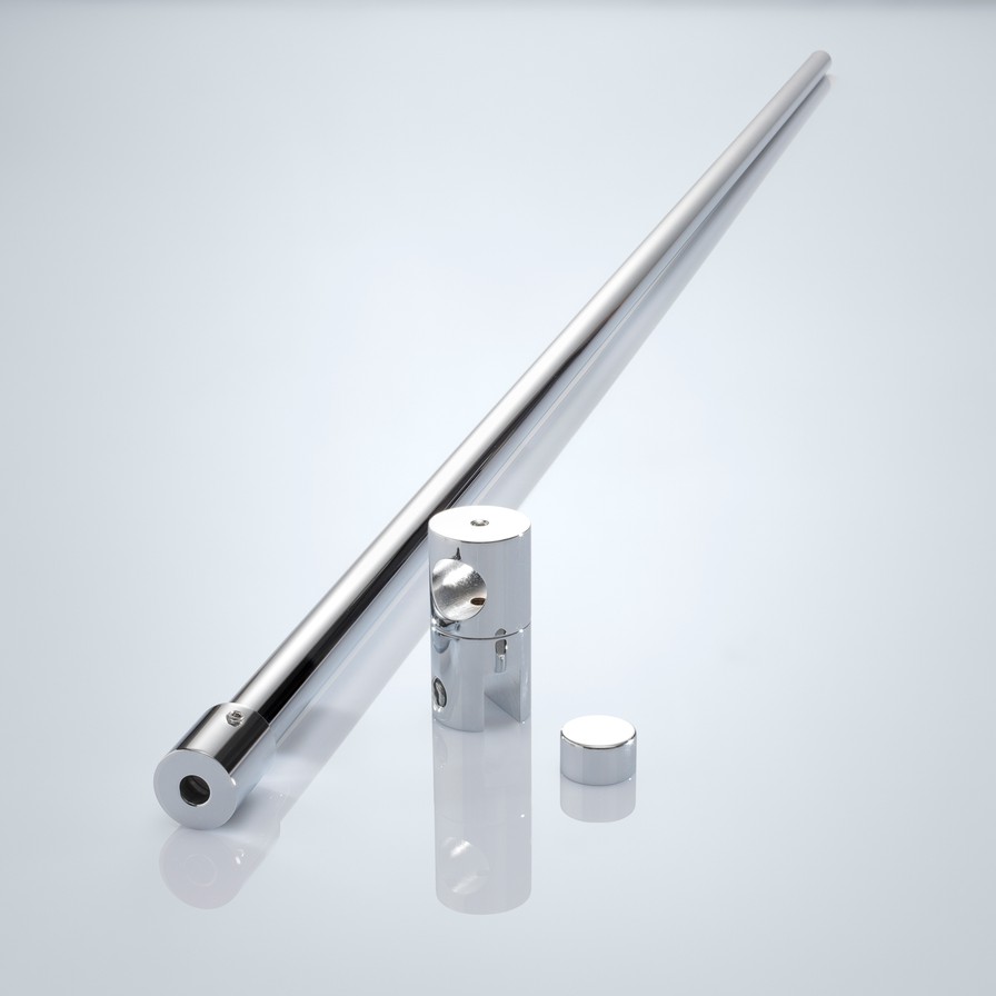 Beispiel einer 90°-Distanzstange für 6-8 mm Glasstärke