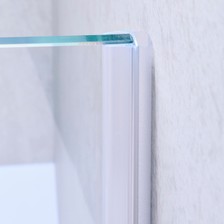 Beispiel einer Hohlkammerdichtung für eine Glas-an-Wand-Situation