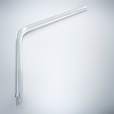 Beispiel für eine angewinkelte Schleiflippendichtung in einer 135°-Situation