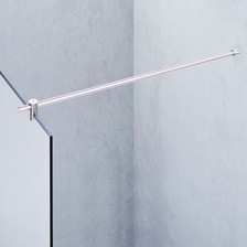 Beispiel einer 90°-Distanzstange für 6-8 mm Glasstärke in einer Glas-an-Wand-Situation