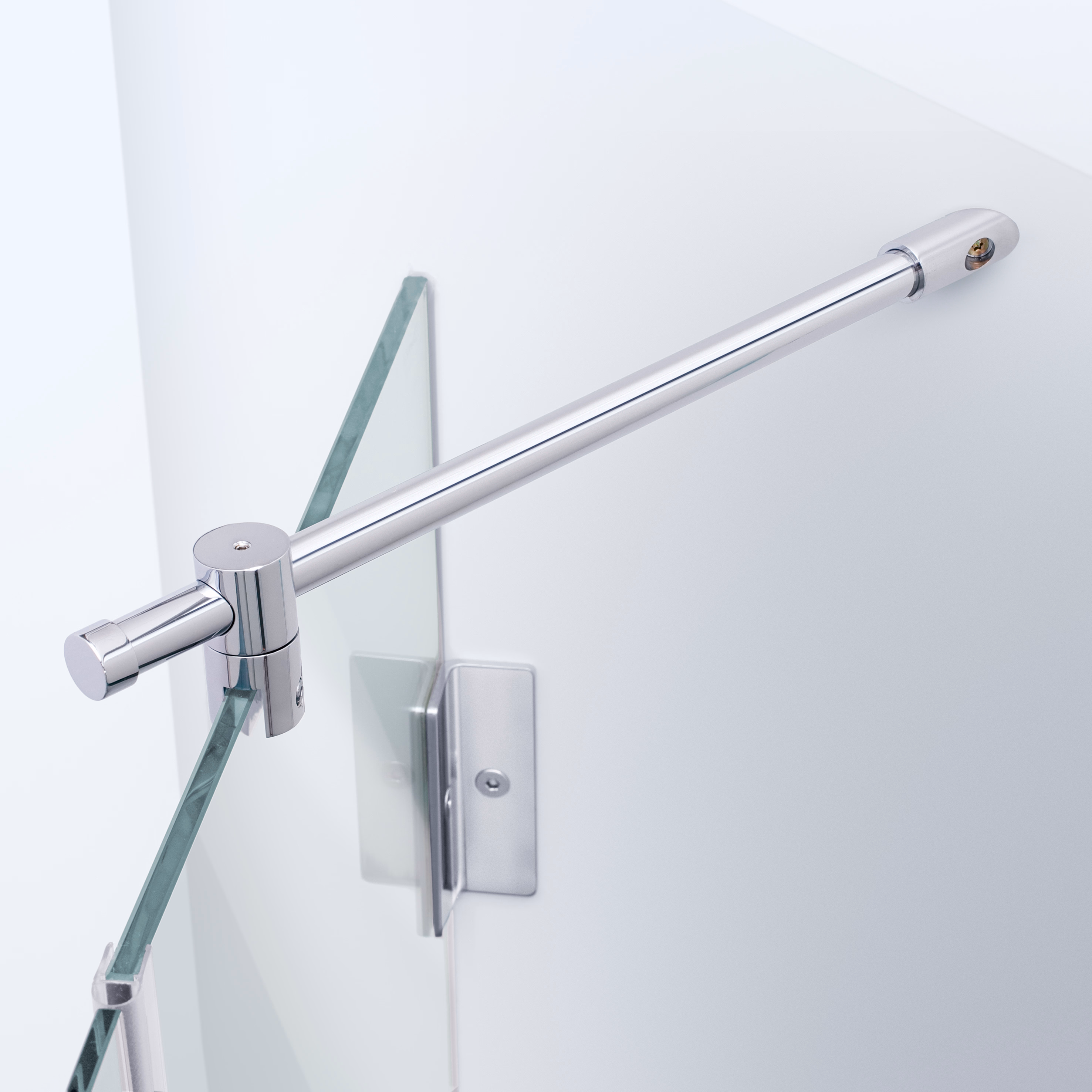 Beispiel einer 45°-Distanzstange für 6-8 mm Glasstärke