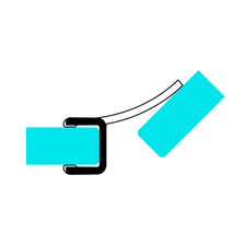 Technische Zeichnung einer Mitteldichtung auf Glas im 135°-Winkel