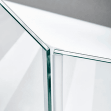 Beispiel einer Mitteldichtung für eine 135°-Glas-an-Glas-Situation
