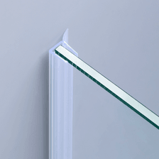 Beispiel einer Mitteldichtung für eine Glas-an-Wand-Situation
