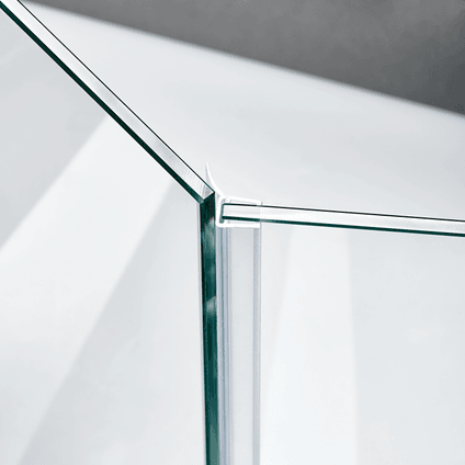 Beispiel einer Mitteldichtung für eine 135°-Glas-an-Glas-Situation