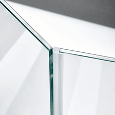 Beispiel einer Hohlkammerdichtung für eine 135°-Glas-an-Glas-Situation