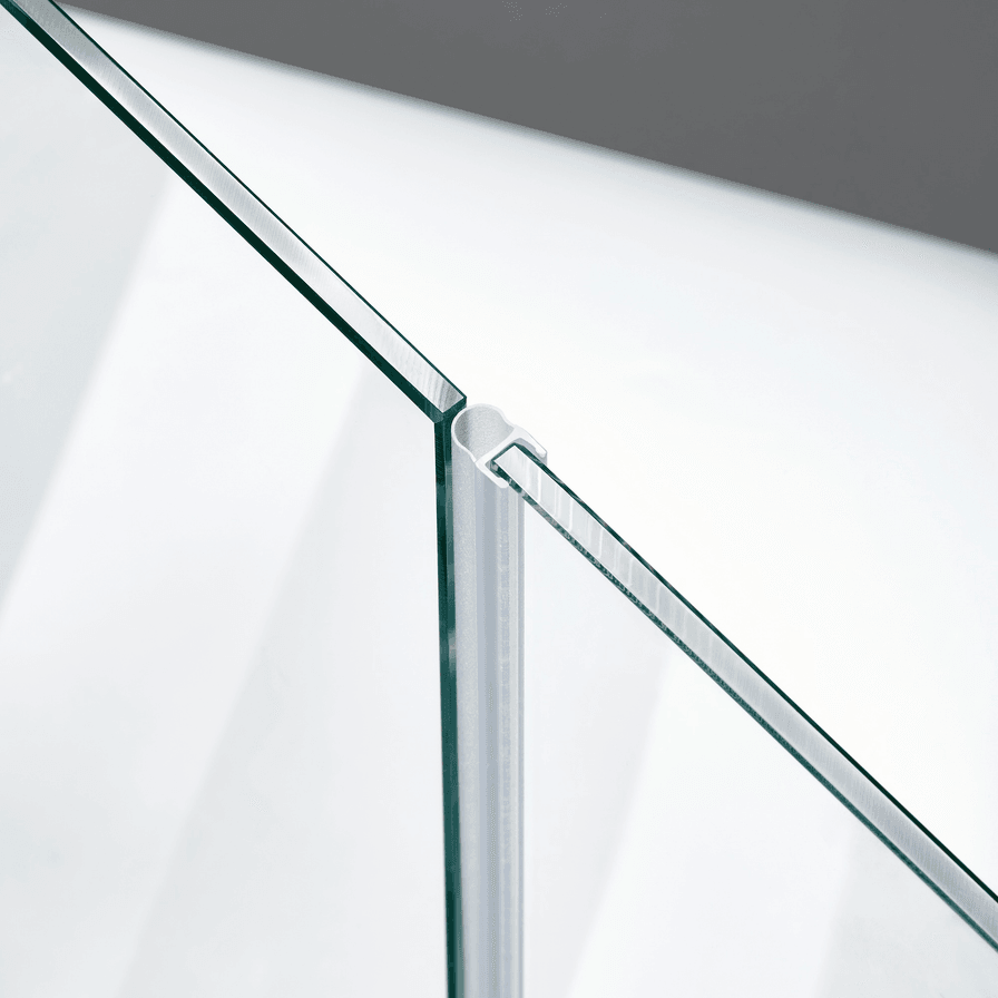 Beispiel einer Hohlkammerdichtung für eine 180°-Glas-an-Glas-Situation