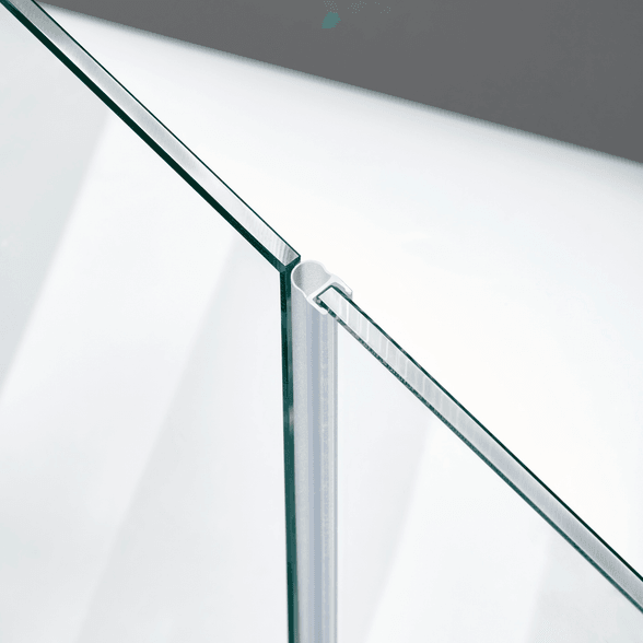 Beispiel einer Hohlkammerdichtung für eine 180°-Glas-an-Glas-Situation