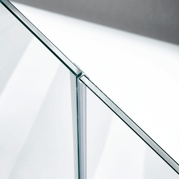 Beispiel einer Mitteldichtung für eine 180°-Glas-an-Glas-Situation