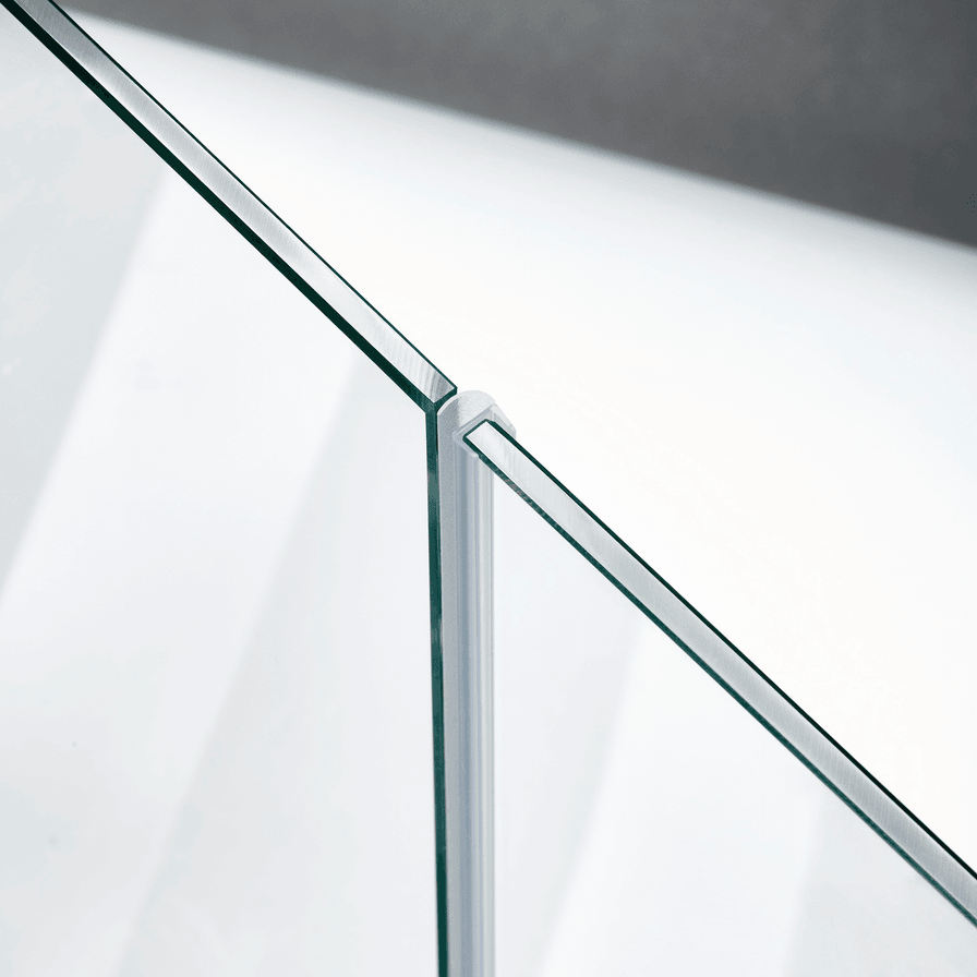 Beispiel einer Mitteldichtung für eine 180°-Glas-an-Glas-Situation