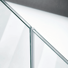 Beispiel einer Mitteldichtung für eine 180°-Glas-an-Glas-Situation