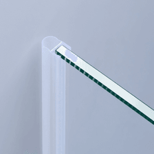 Beispiel einer Hohlkammerdichtung für eine Glas-an-Wand-Situation