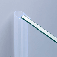 Beispiel einer Hohlkammerdichtung für eine Glas-an-Wand-Situation