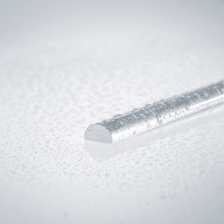 Beispiel für einen nassen Acrylhalbrundstab für 5mm Glasstärke