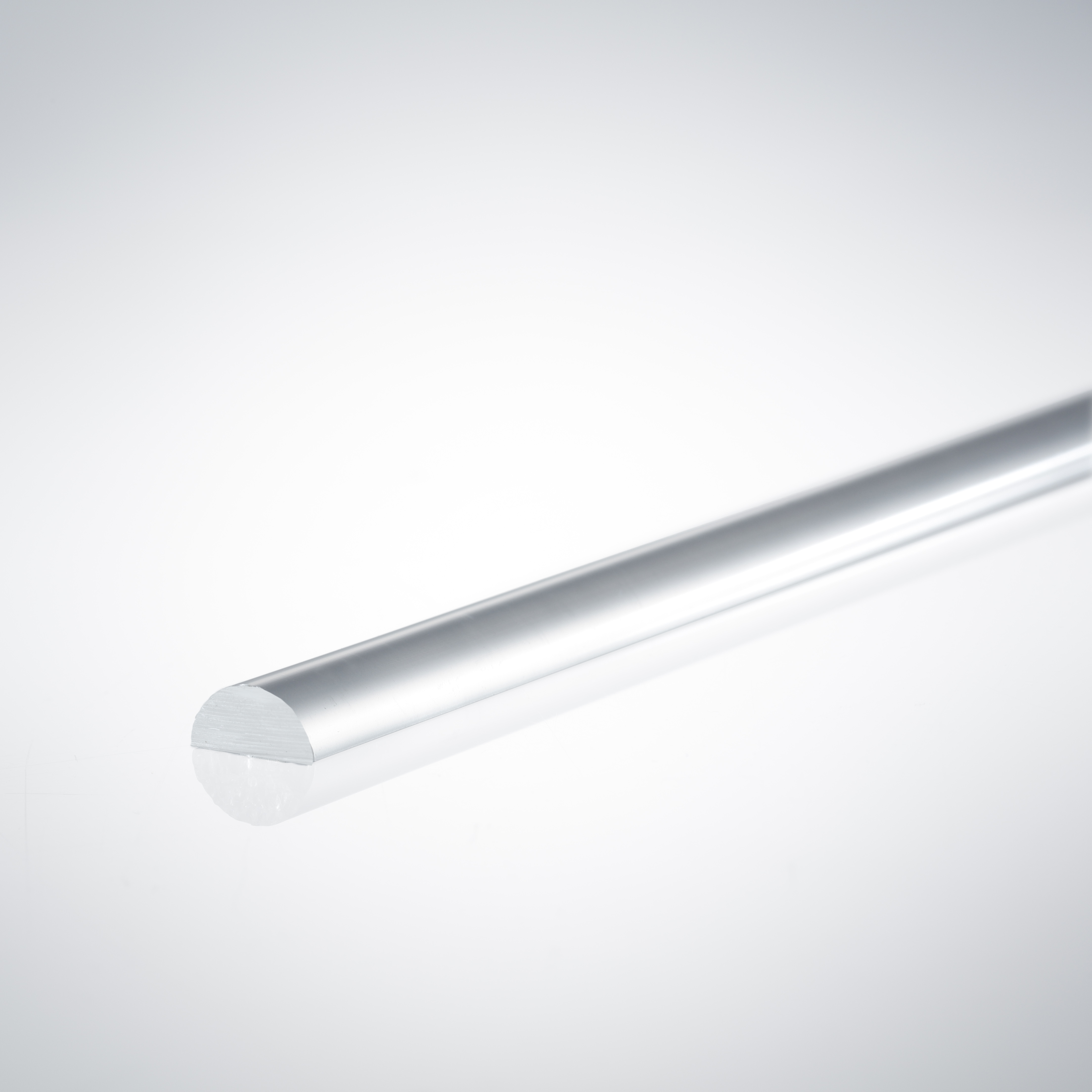 Beispiel für einen Acrylhalbrundstab für 4mm Glasstärke