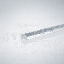 Beispiel für einen nassen Acrylhalbrundstab für 4mm Glasstärke