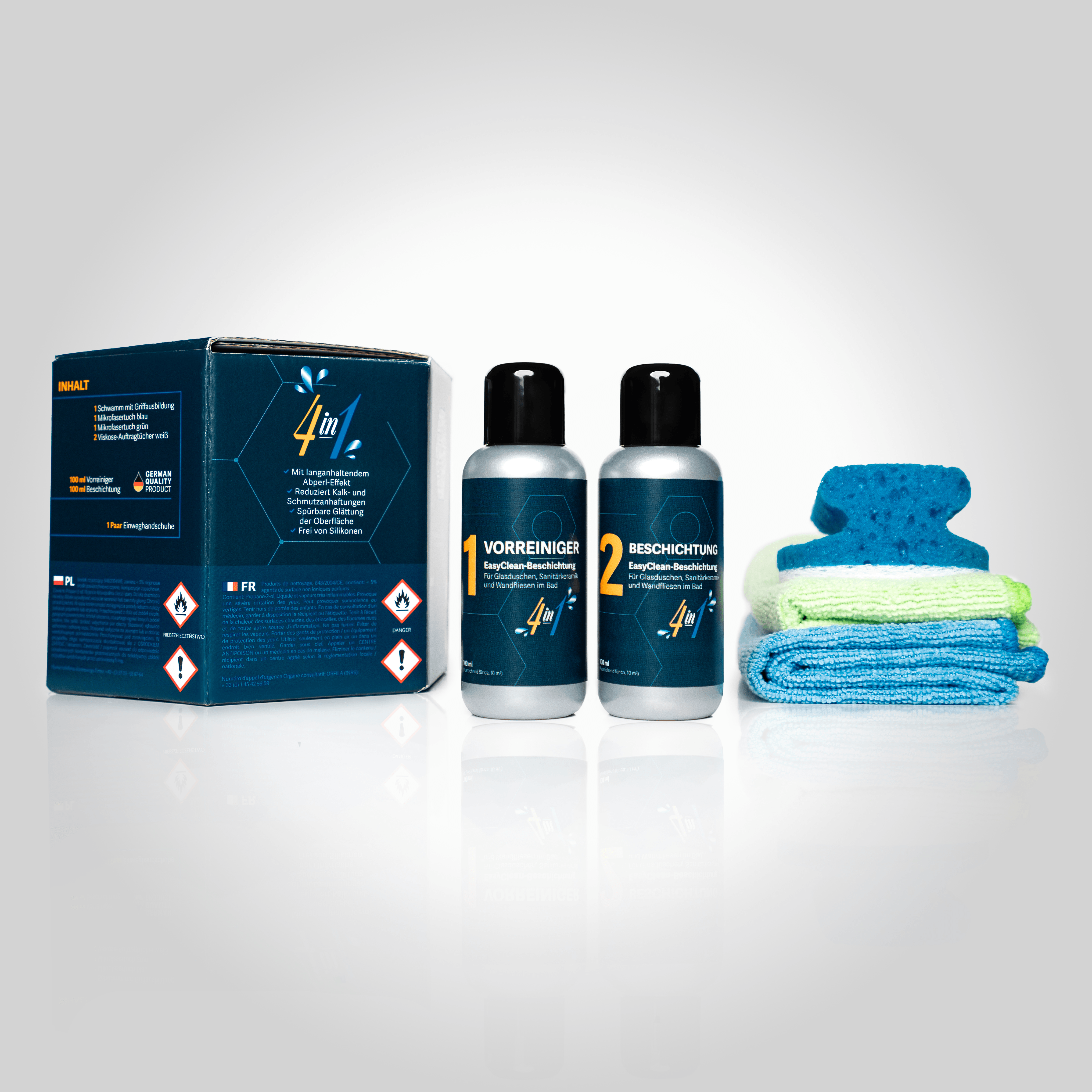 Sanitary coating set