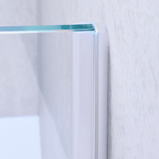 Beispiel einer Hohlkammerdichtung für eine Glas-an-Wand-Situation