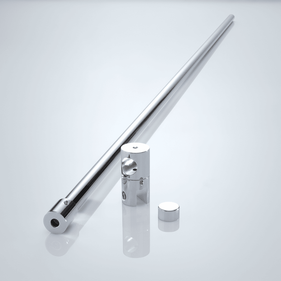 Beispiel einer 90°-Distanzstange für 6-8 mm Glasstärke