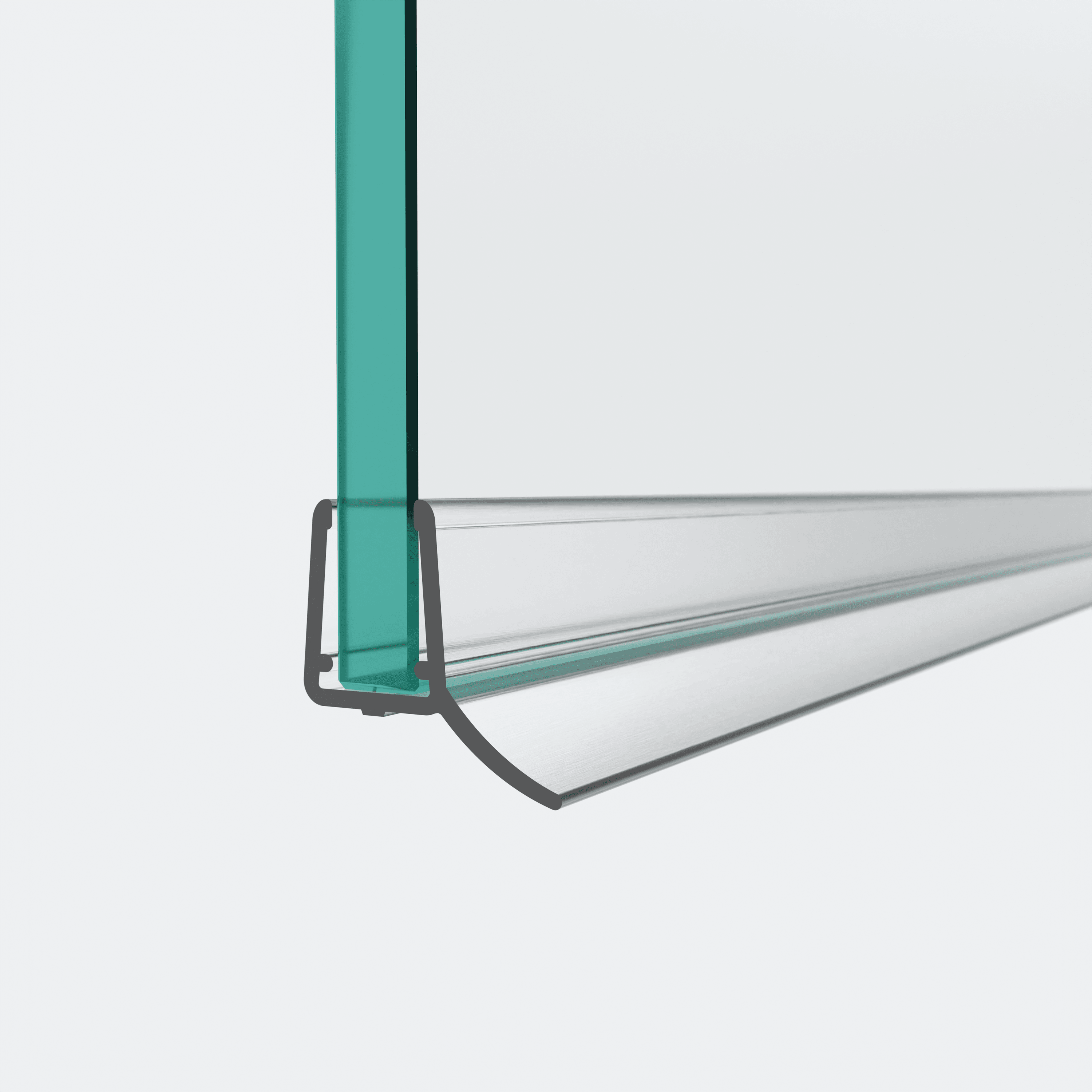 3D model of a horizontal sliding-door seal for a parallel 180° situation