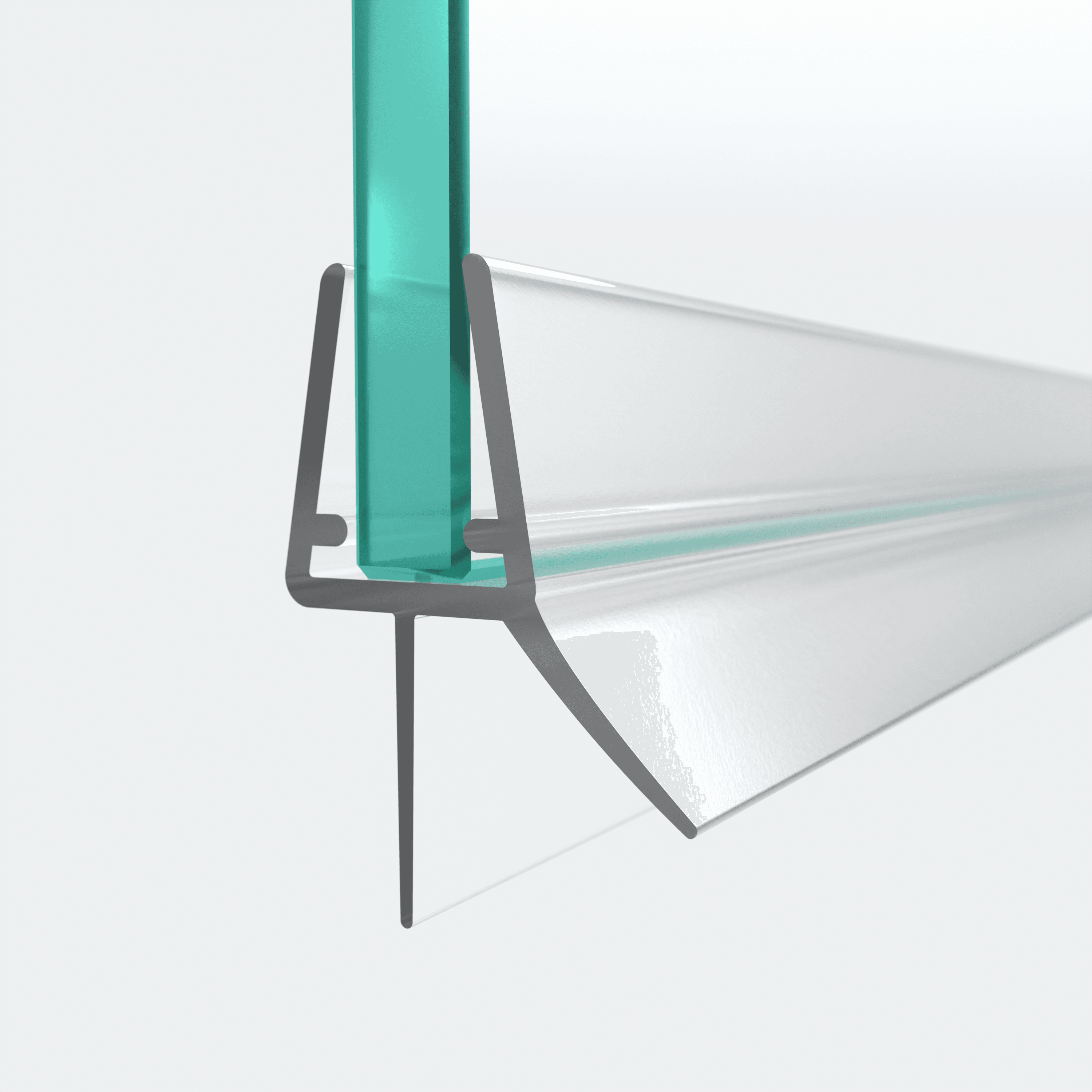 3D model of a sweep seal in a 180° situation