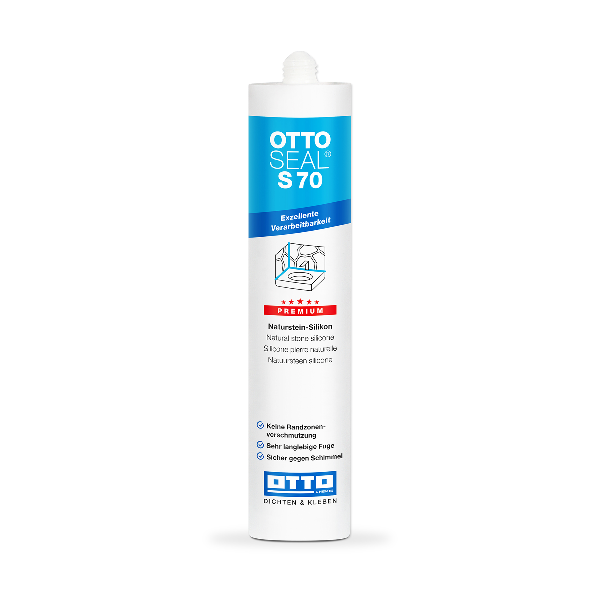 OTTO-CHEMIE S70 Silikon zur Abdichtung von Duschen