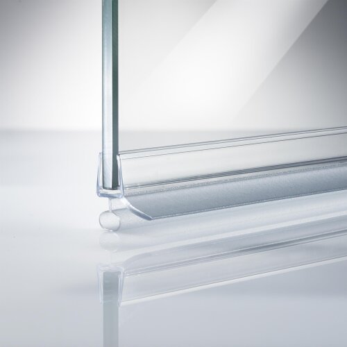 Schleiflippendichtung -H- | 6-8 mm Glasstärke | 200 cm Länge