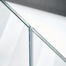 Mitteldichtung | 6 - 8 mm (V2) Glasstärke | 200 - 250 cm Länge  | kurzer Glaseinstand