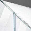 Hohlkammerdichtung | 6 mm Glasstärke | 200 -250 cm Länge | kurzer Glaseinstand