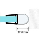 Hohlkammerdichtung 68L | Duschtürdichtung | 6-8 mm Glasstärke | 250 cm Länge