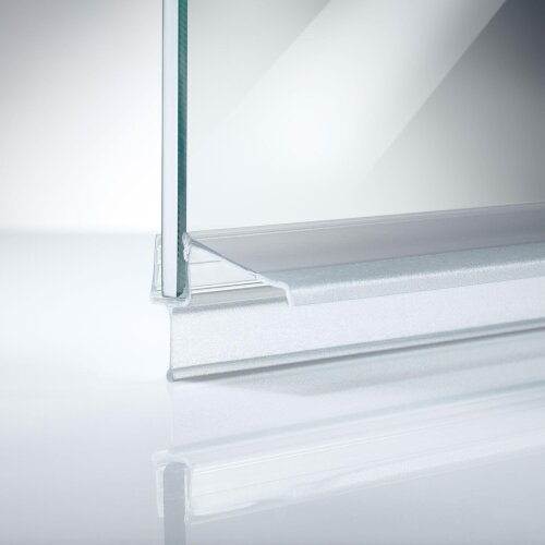 Schleiflippendichtung -AL- | 6-8 mm Glasstärke | 100 cm Länge