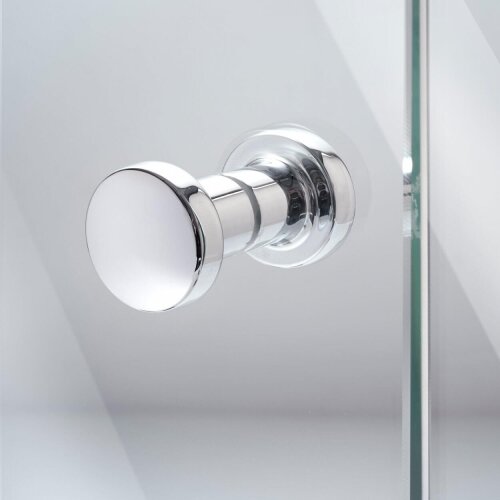 Türknopf | Duschtürgriff für Glasduschen | Glasstärke 6-8 mm | verchromt