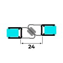 2er Set Magnetschließleiste 180° versetzt | 6 -...